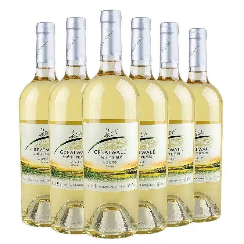 长城精品雷司令干白葡萄酒 750ml*6瓶 整箱